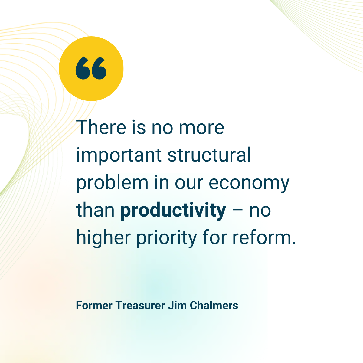 Former Treasurer Jim Chalmers on productivity as a structural economic priority