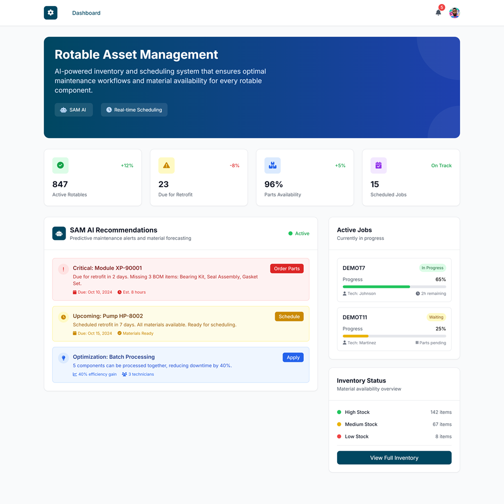 Inventory & Scheduling